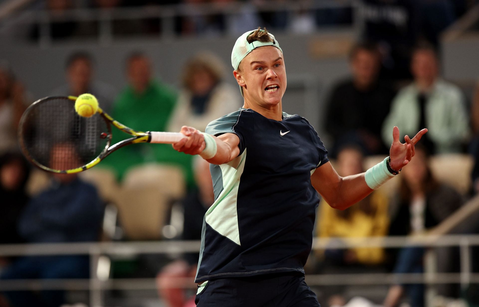 Holger Rune at the 2022 French Open - Day Seven