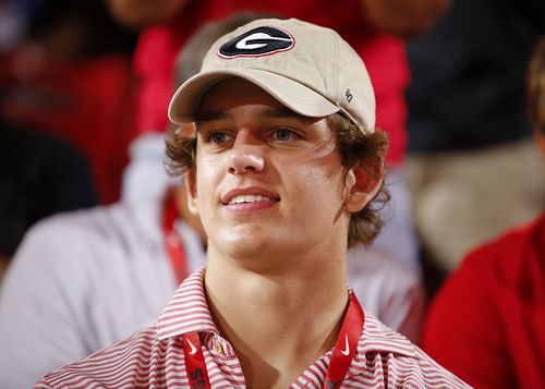 Arch Manning attending a game a Georgia Bulldogs game