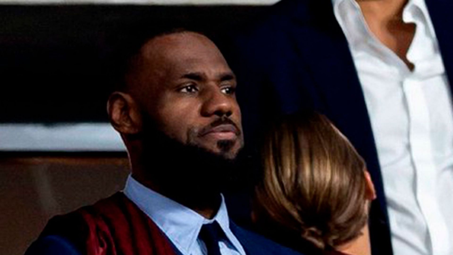 LeBron James in attendance for the UCL Finals between Real Madrid and Liverpool [Photo via Marca]