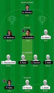 Odisha Women vs Railways Women Fantasy Suggestion Team 2