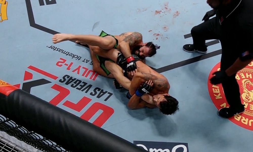 Claudio Puelles used a beautiful kneebar to dispatch Clay Guida