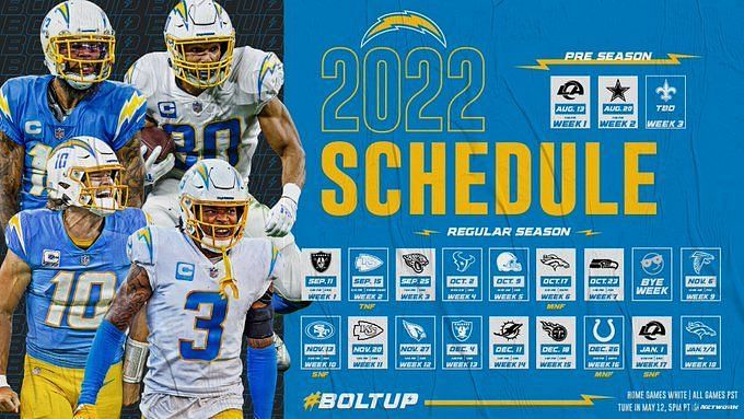 Los Angeles Chargers Schedule 2022: Opponents and win-loss predictions