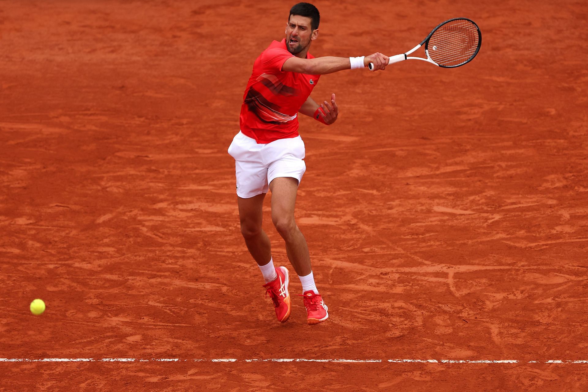 Novak Djokovic at the 2022 French Open.