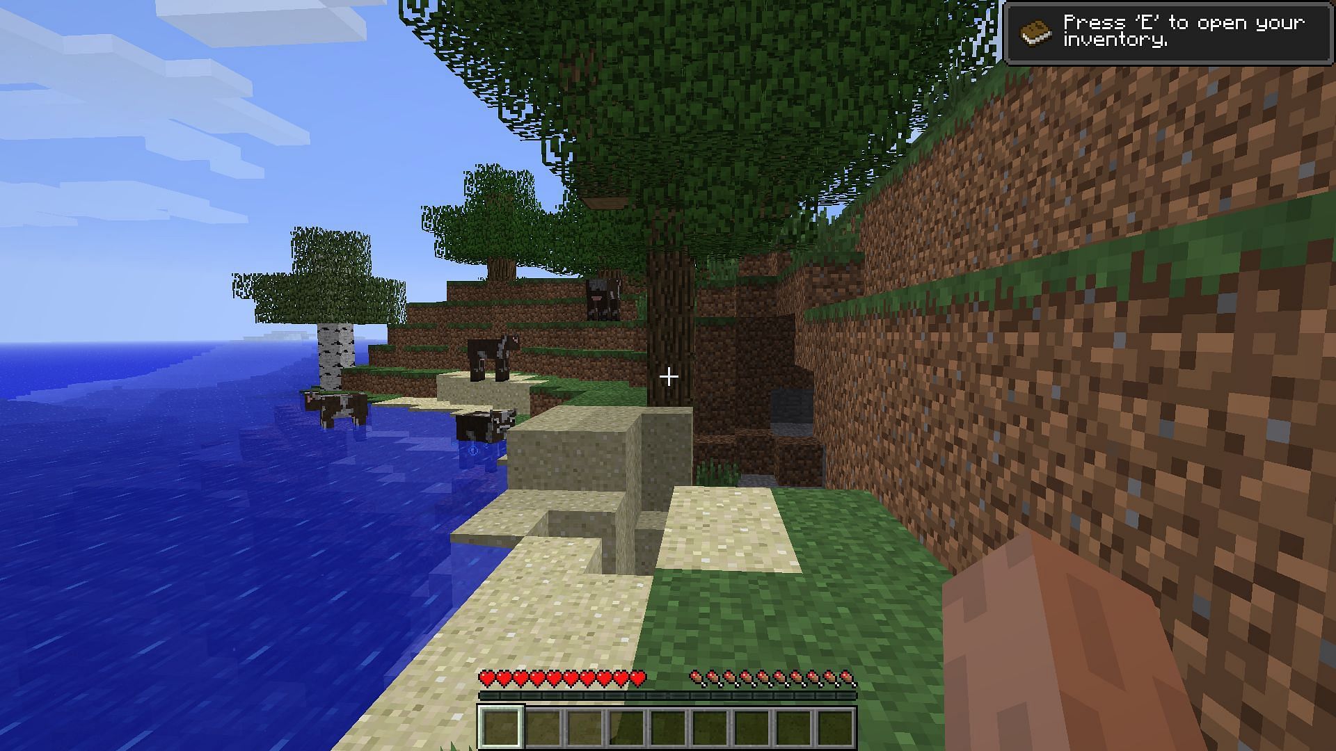 The game in release 1.0 (Image via Minecraft)