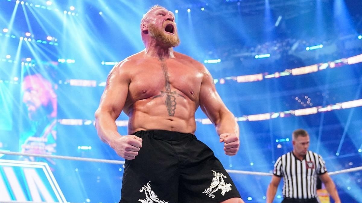 Brock Lesnar was last seen at WrestleMania 38