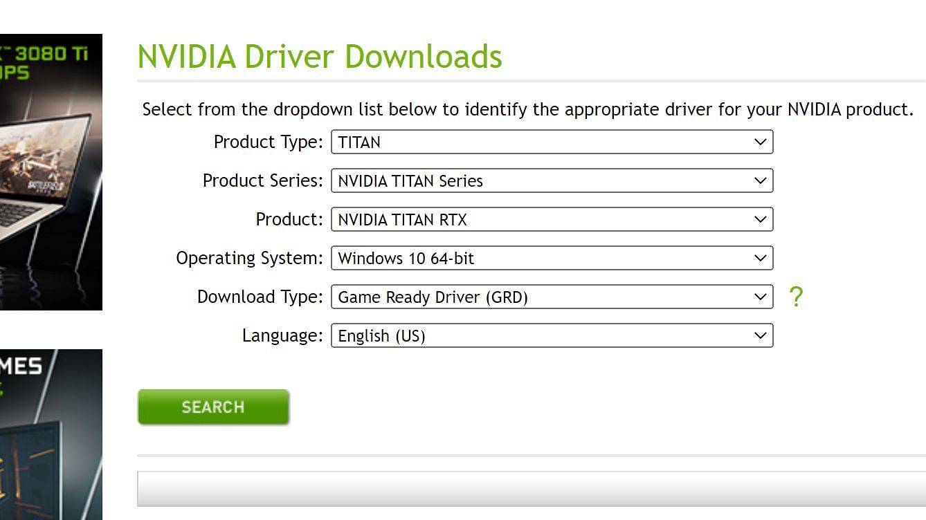 Nvidia Website (Image by Sportskeeda)
