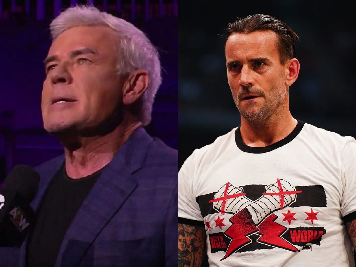 Eric Bischoff (left) and CM Punk (right).