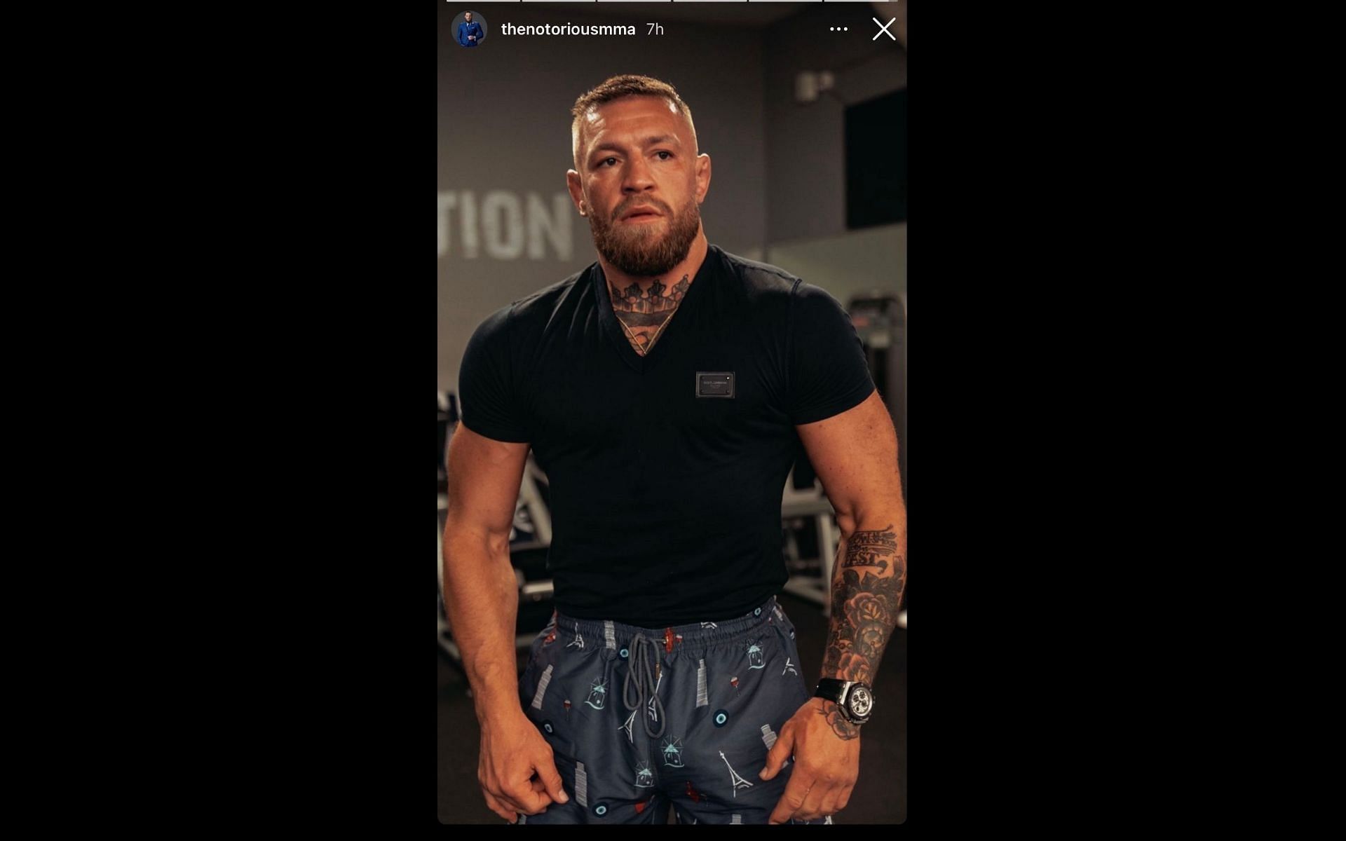 Conor McGregor's Instagram story