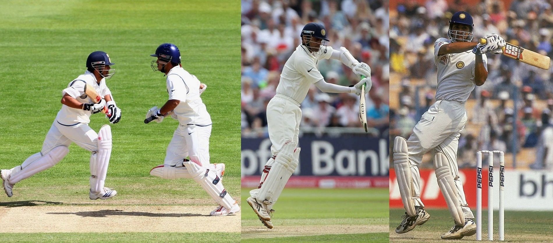 (L to R) The Fab 4 of Indian cricket. Sachin Tendulkar, Sourav Ganguly, Rahul Dravid and VVS Laxman. Pics: Getty Images