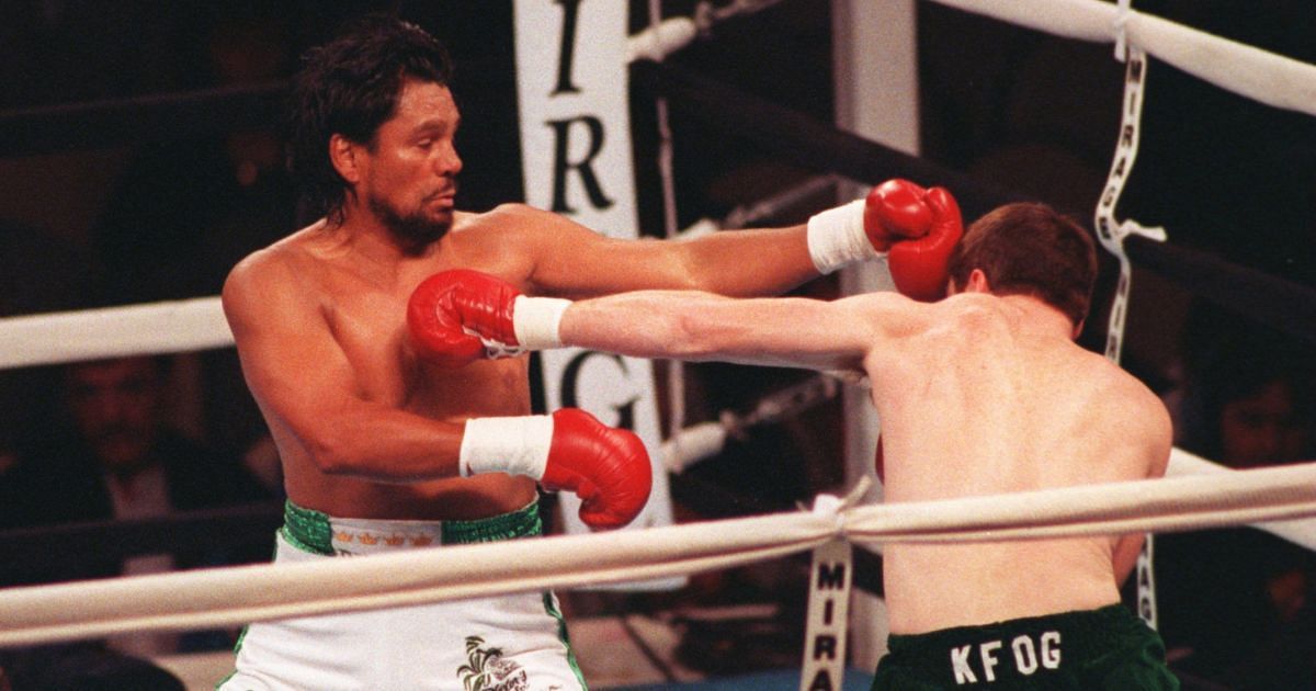 Roberto Duran vs Pat Lawlor in the 90s