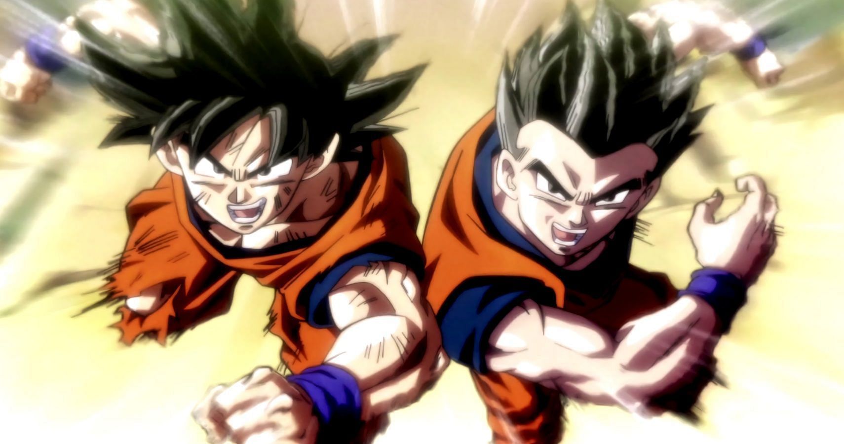 Goku (left) and Gohan (right) as they appear in &#039;Dragon Ball Super&#039; (Image via Toei Animation)