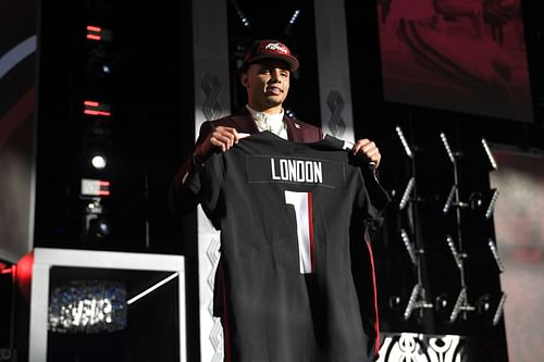 Drake London at the 2022 NFL Draft