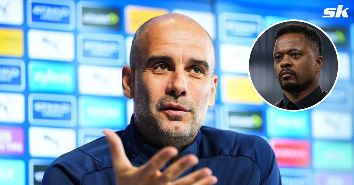 Manchester City manager Pep Guardiola reacted to Patrice Evra&#039;s scathing remarks