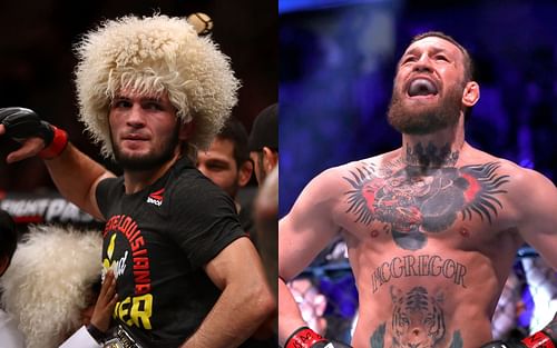 Khabib Nurmagomedov (left) and Conor McGregor (right) (Images via Getty)