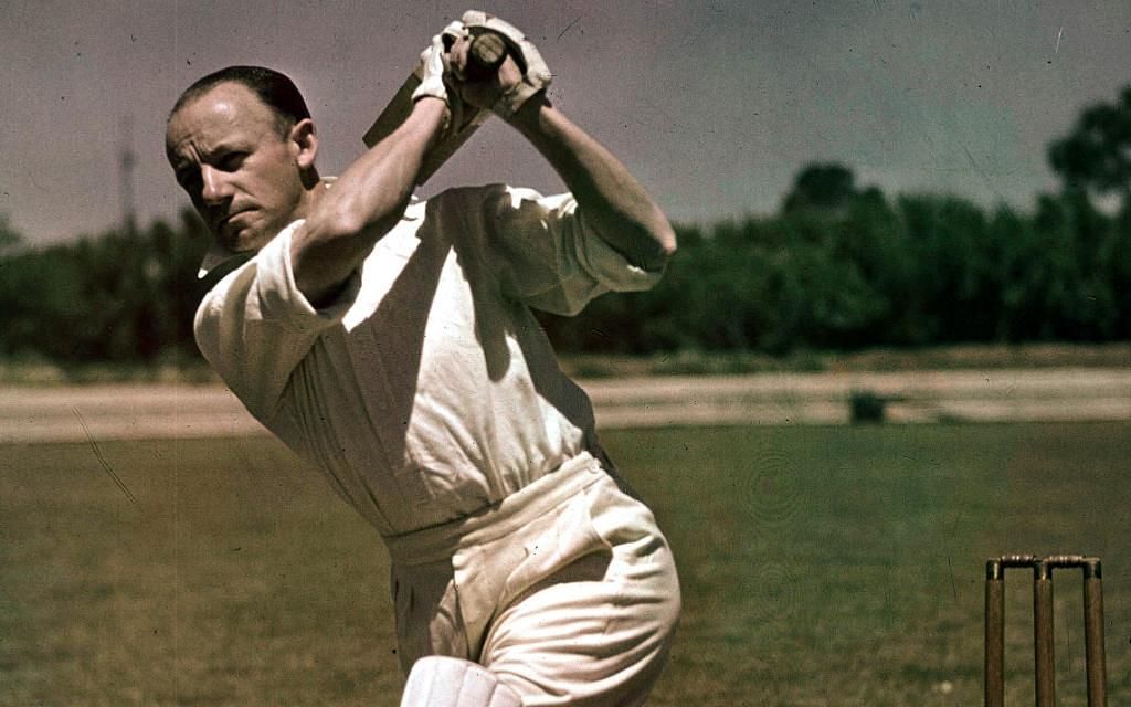 Sir Don Bradman defied scepticism of some regarding his ability to bat on different types of wickets (Image: Twitter/ICC)
