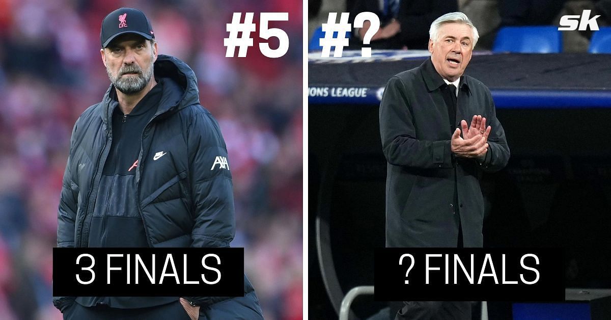 Carlo Ancelotti and Jurgen Klopp will face each other in the UEFA Champions League final on Saturday