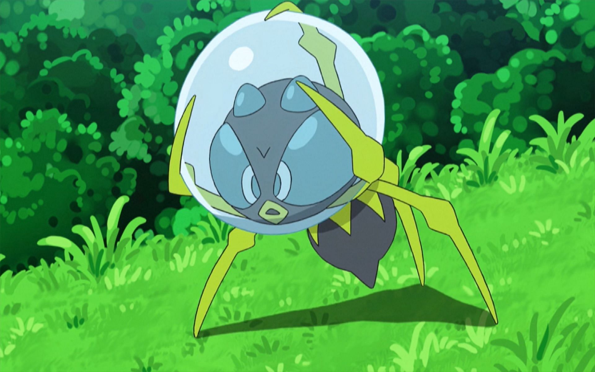 Dewpider, a Bug/Water-type Pokemon (Image via The Pokemon Company)