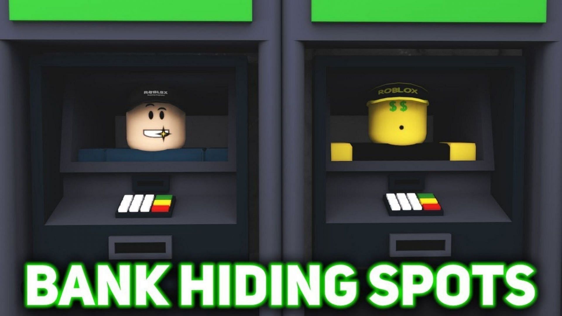 Secretive places to hide in Bank 2 of Roblox Murder Mystery 2 (Image via YouTube)