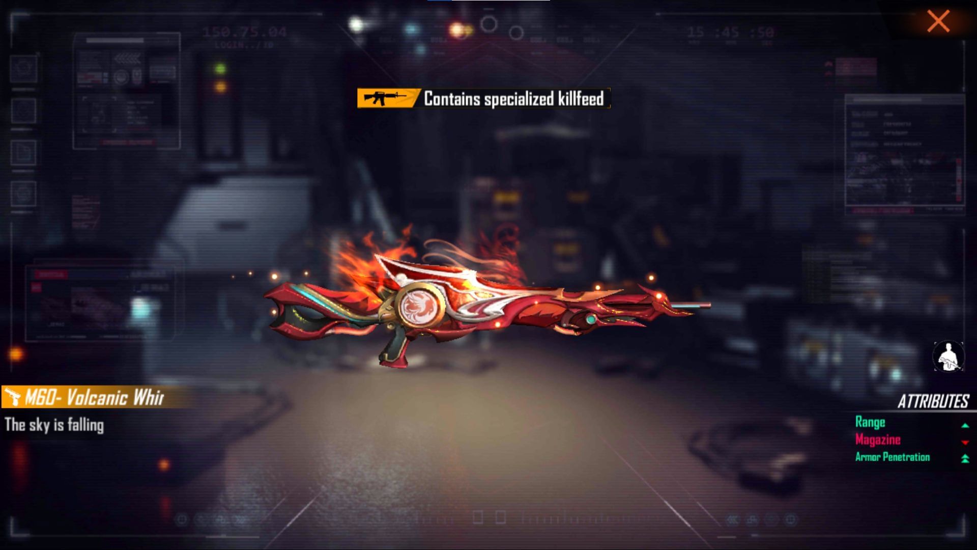 M60 &ndash; Volcanic Whirlwind (Image Credit : Garena)