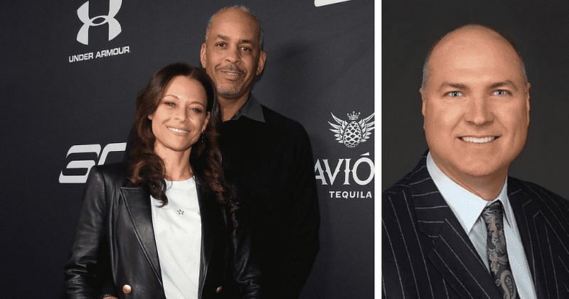 Sonya and Dell Curry (left) and Steven Johnson (right). Photo via - (Cassidy Sparrow/Getty Images for Tequila Avion, Johnson Commercial Development)