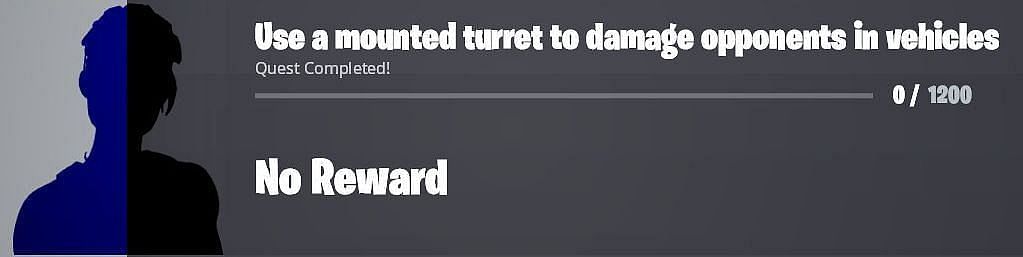 Inflict 1,200 damage upon opponents in vehicles using a mounted turret to earn 20,000 in Fortnite Chapter 3 (Image via Twitter/iFireMonkey)