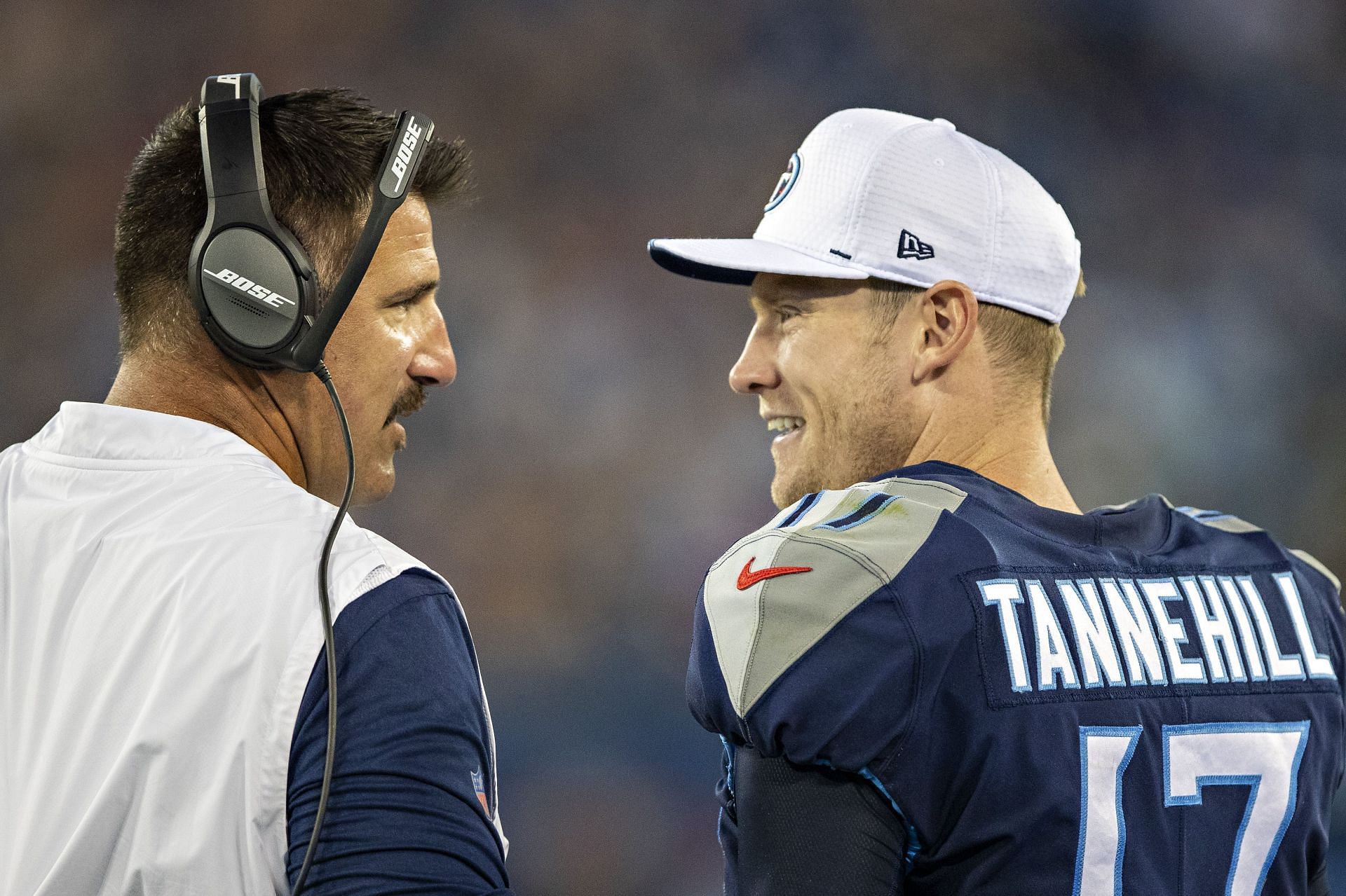 Tennessee Titans HC Mike Vrabel and QB Ryan Tannehill
