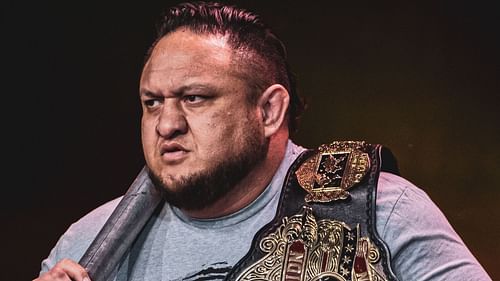 Samoa Joe at an AEW event in 2022