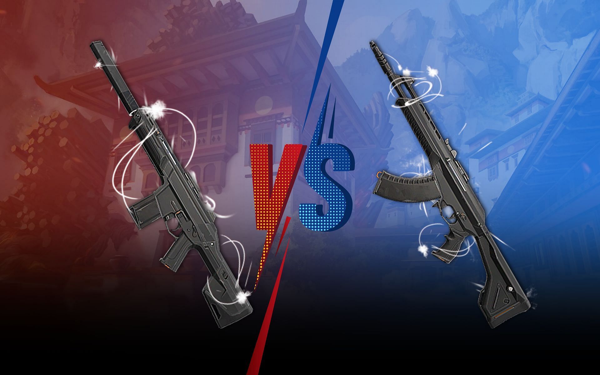 Which is the better Valorant weapon between Phantom and Vandal (Image via Sportskeeda)