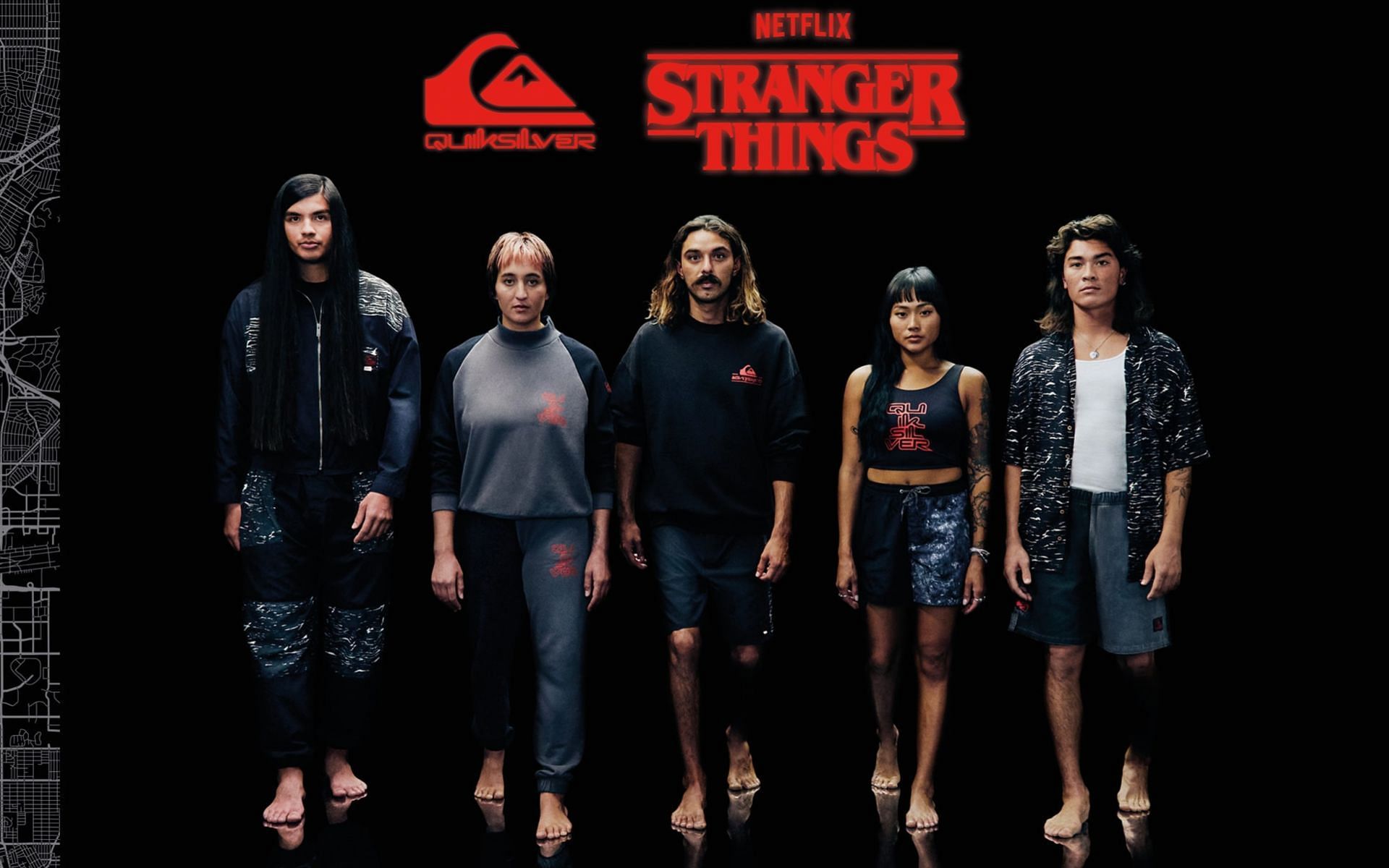 Quiksilver and Stranger Things collaborated for five-part collection (Image via Twitter/@namidensetu))