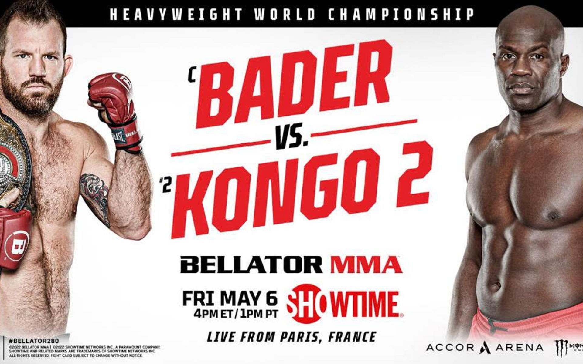 Bellator 280 poster (Photo credit: BellatorMMA)