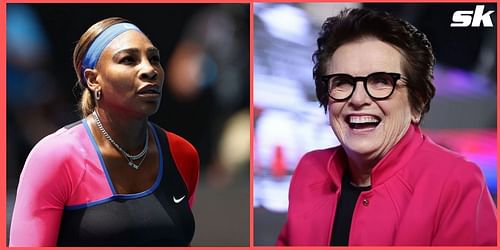 Tennis legends Serena Williams and Billie Jean King