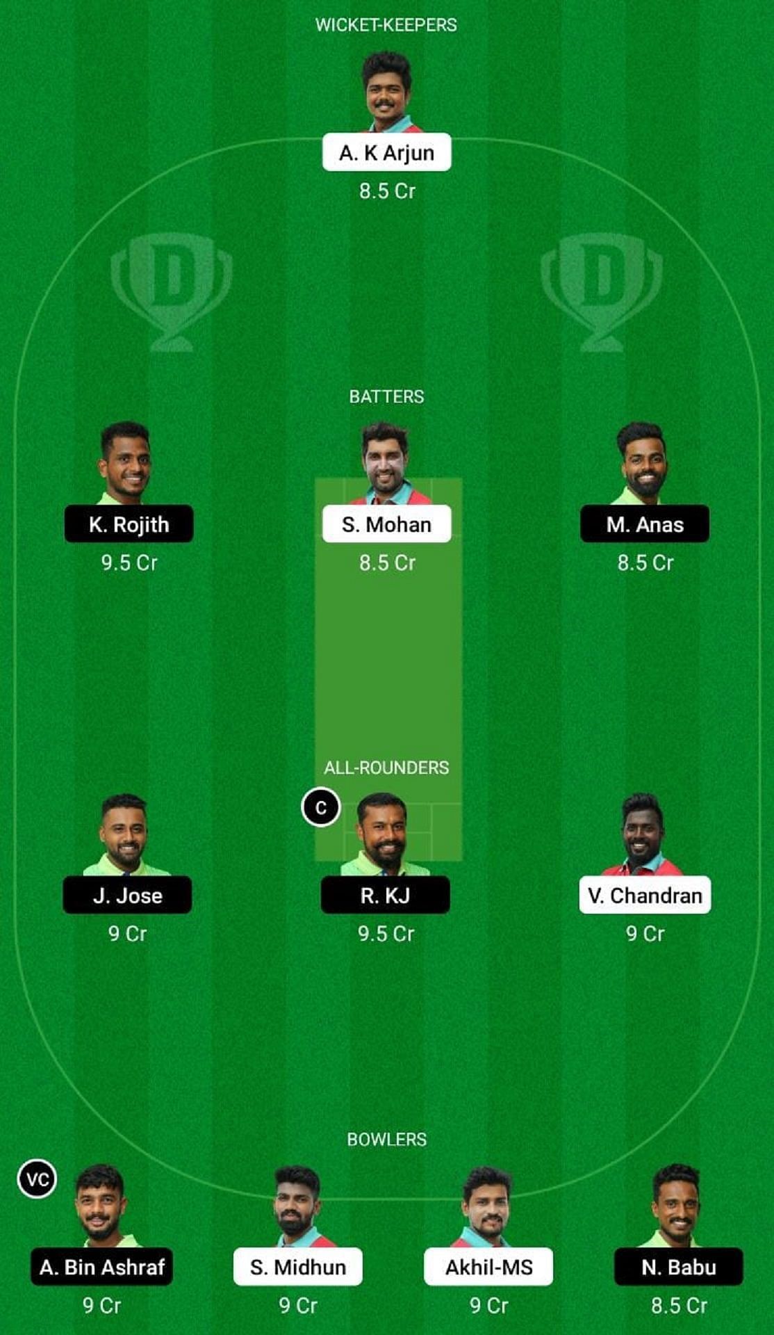 AGR vs ACC Dream11 Fantasy Suggestion #1