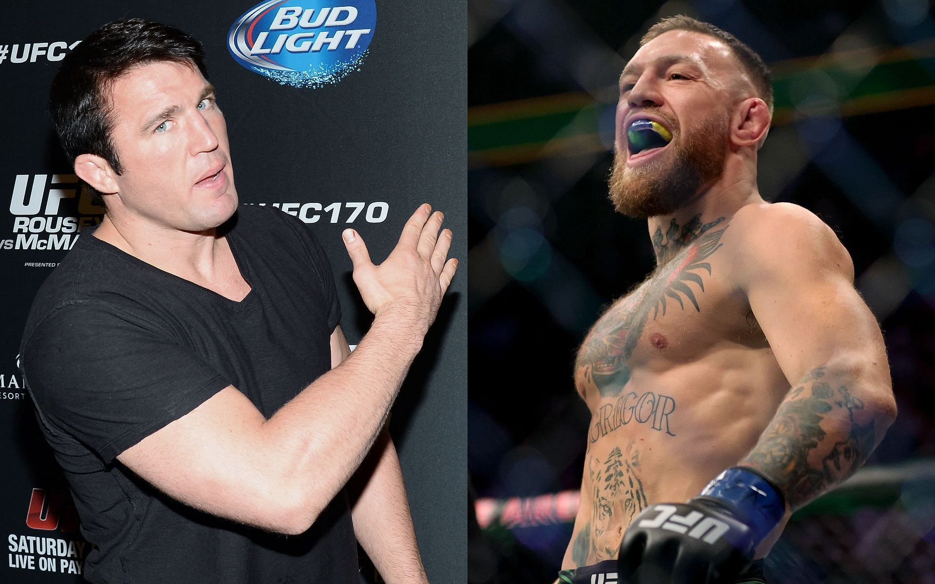 Chael Sonnen (left) and Conor McGregor (right) (Image via Getty)