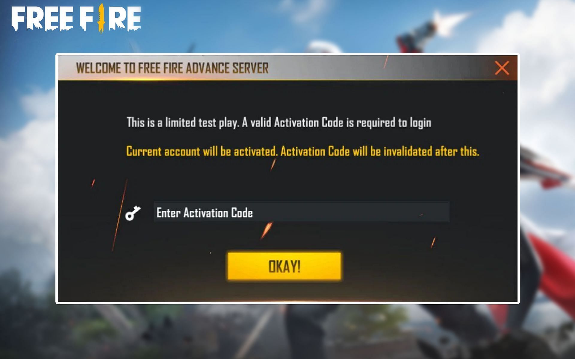 It is not possible to access the server without the Activation Code (Image via Sportskeeda)