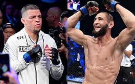 "B*tch you're not ashamed to open your mouth" - Khamzat Chimaev rips into Nate Diaz for refusing to fight "10 times"