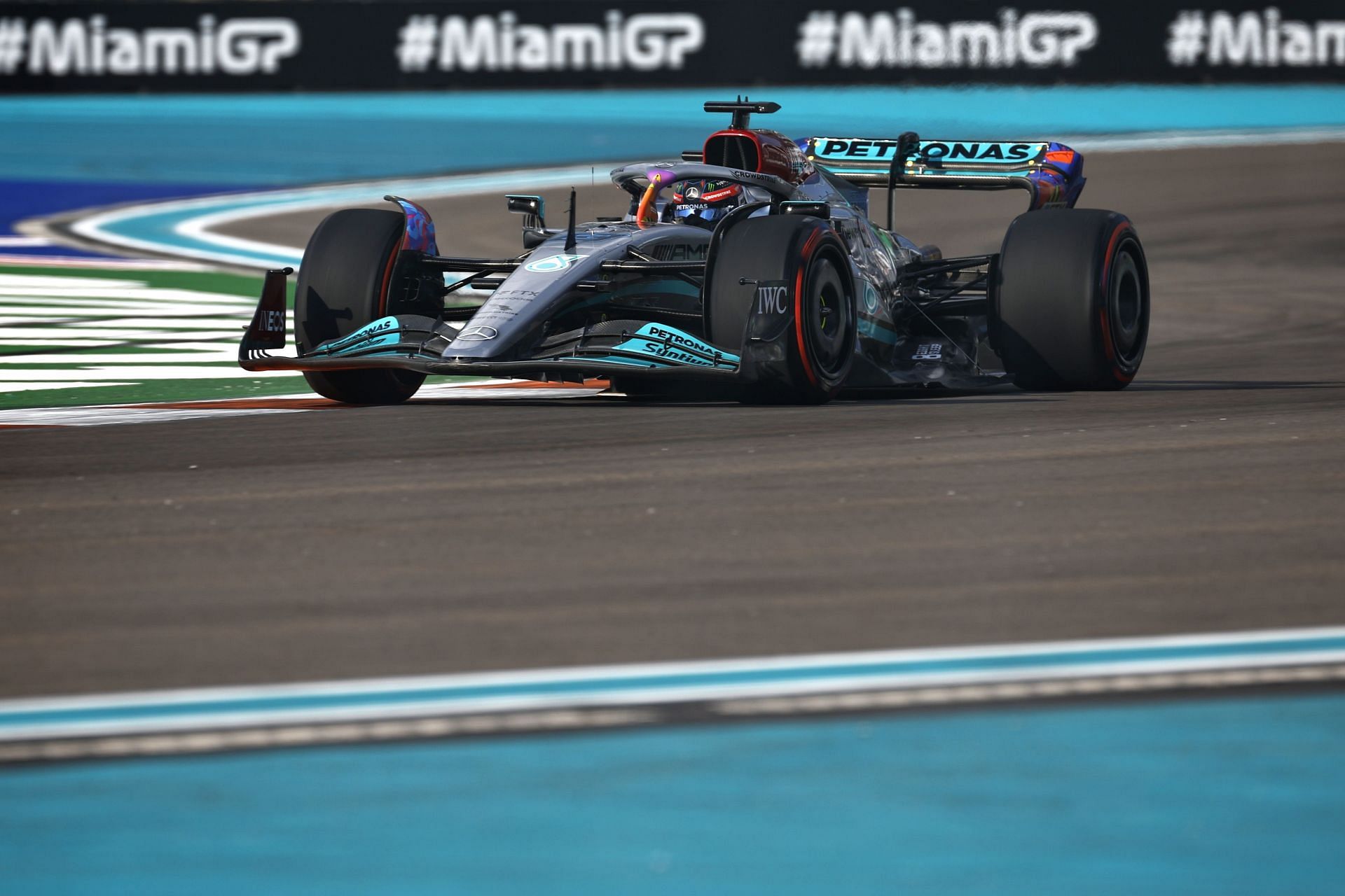 George Russell&#039;s Mercedes looked fantastic on the track