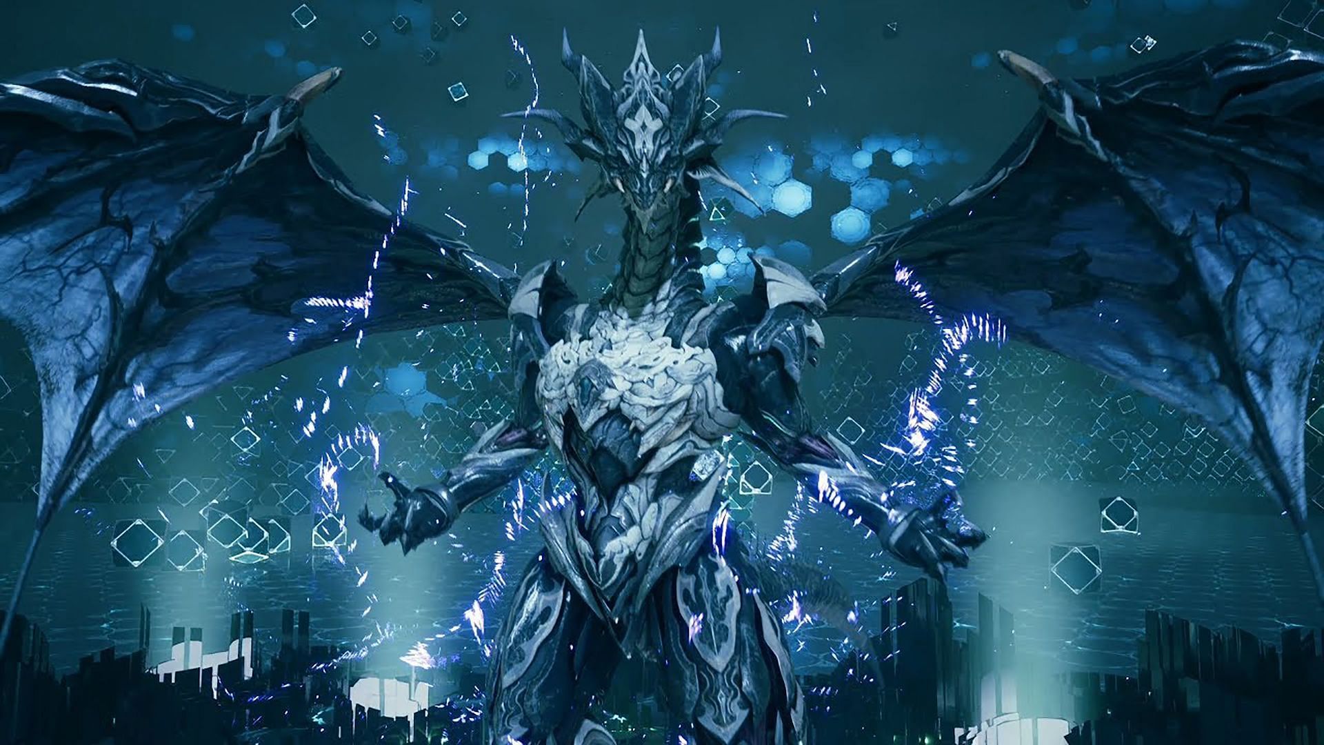 Bahamut in his humanoid form in the FF7 remake (Image via Square Enix)