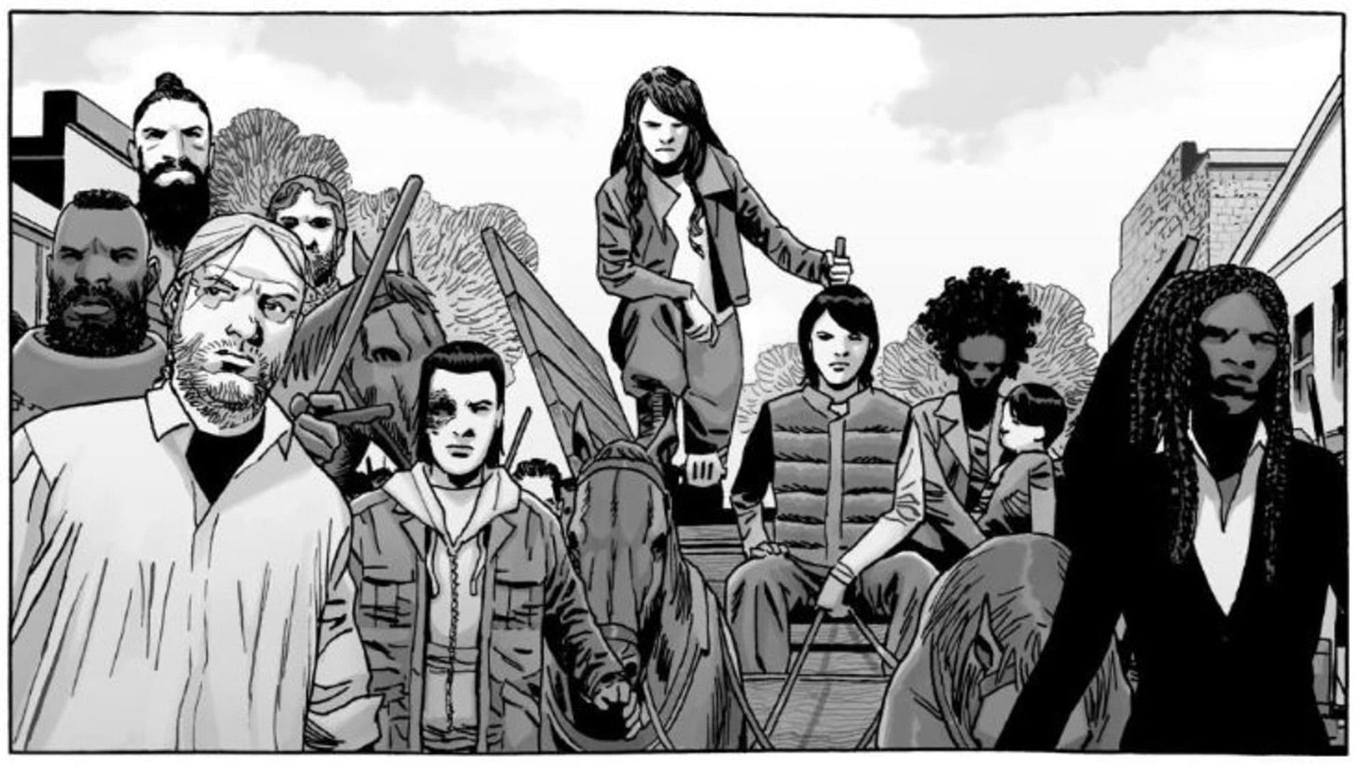 Characters from The Walking Dead (Image via Image Comics)
