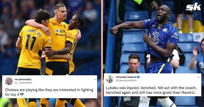 Twitter erupts as Chelsea blow two-goal lead against spirited Wolves in dramatic clash at Stamford Bridge