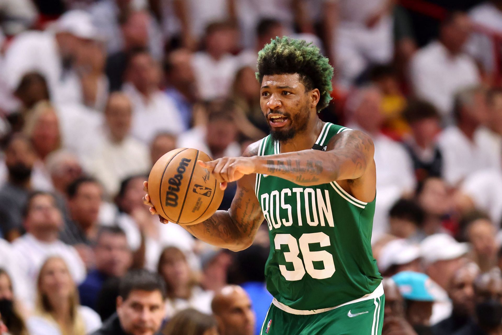 Marcus Smart fininshed with 24 points, 12 assists and nine rebounds for the Boston Celtics in Game Two