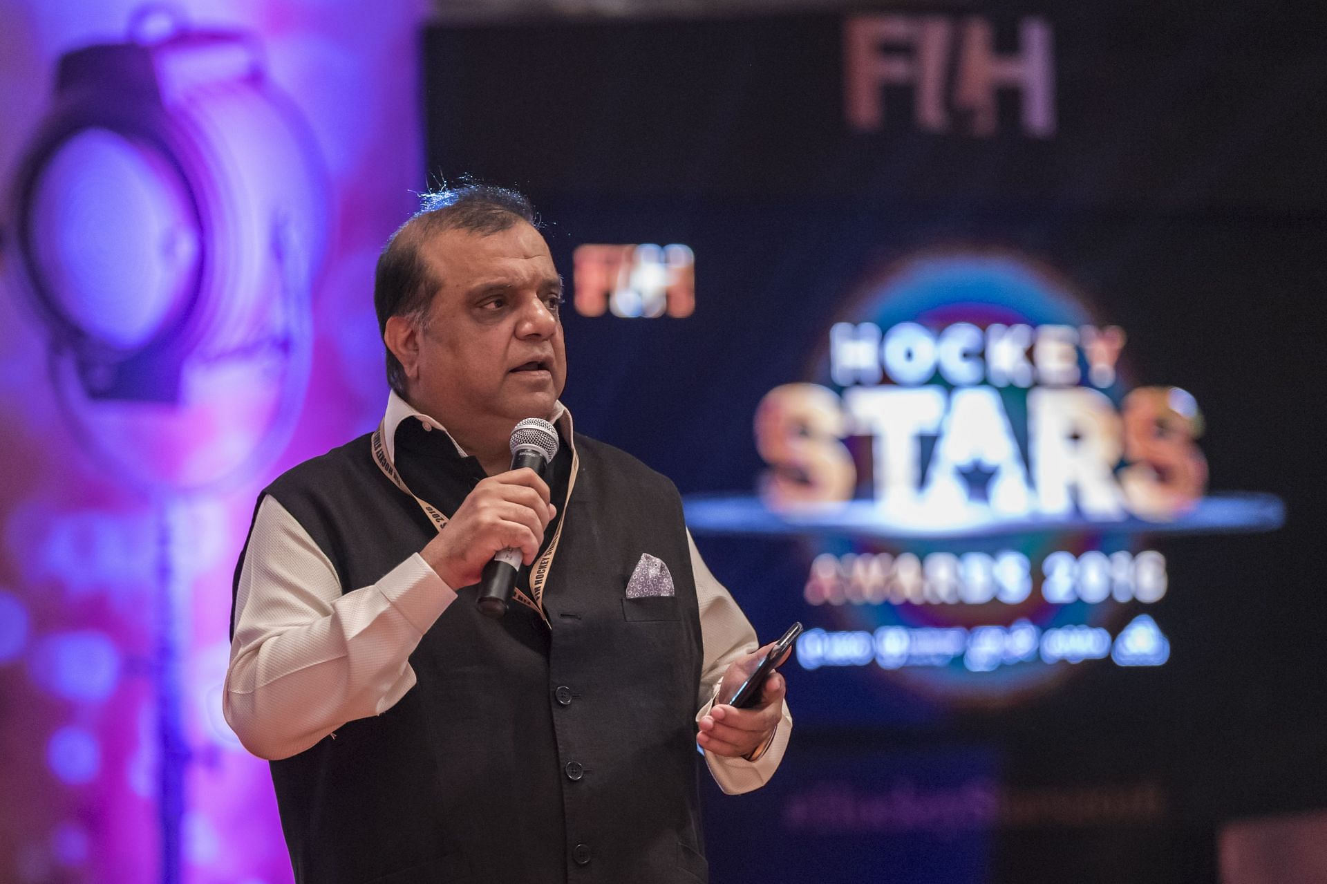 Narinder Batra at the FIH Hockey Stars Awards 2016 (Image courtesy: FIH)