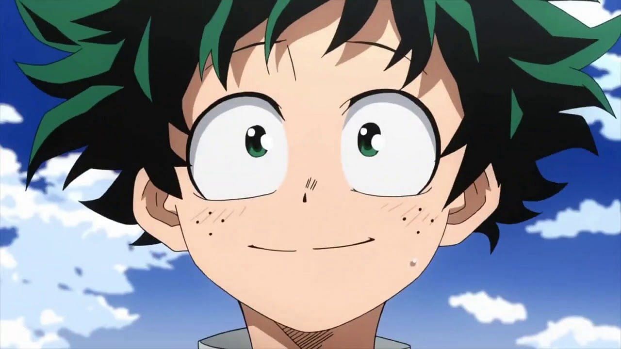 Midoriya as seen in the My Hero Academia anime (Image via studio Bones)