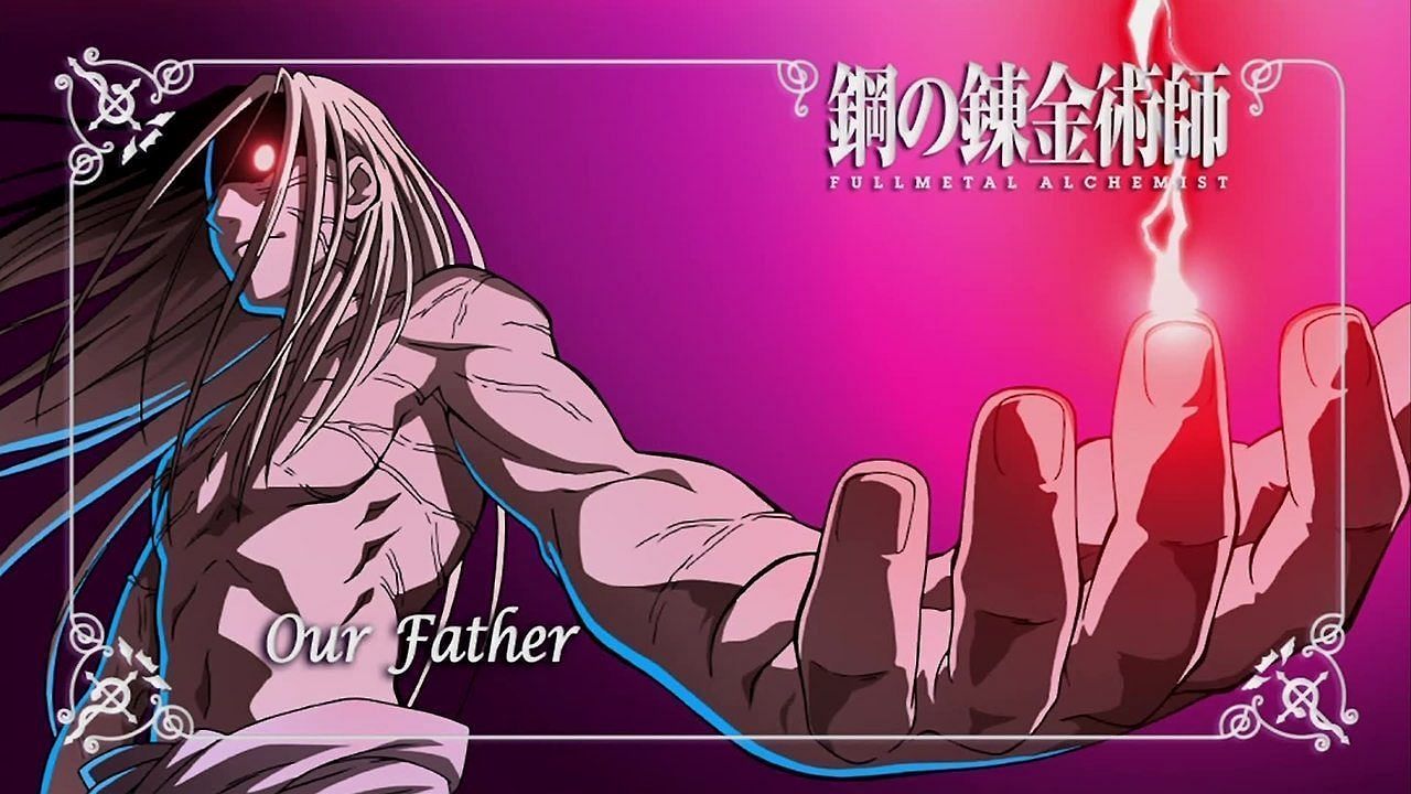 Father, leader of the Homunculi, as seen in the Fullmetal Alchemist: Brotherhood anime (Image via studio Bones)