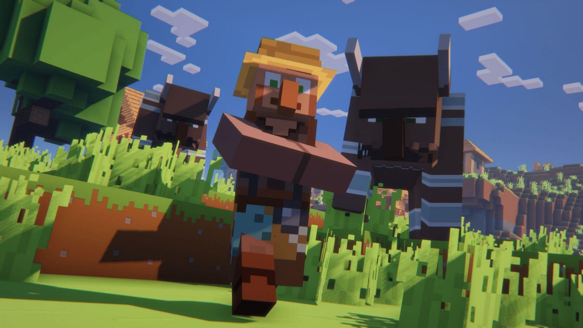 This pack reforms Minecraft&#039;s visuals to resemble the art of its trailers (Image via Lowresbones/CurseForge)