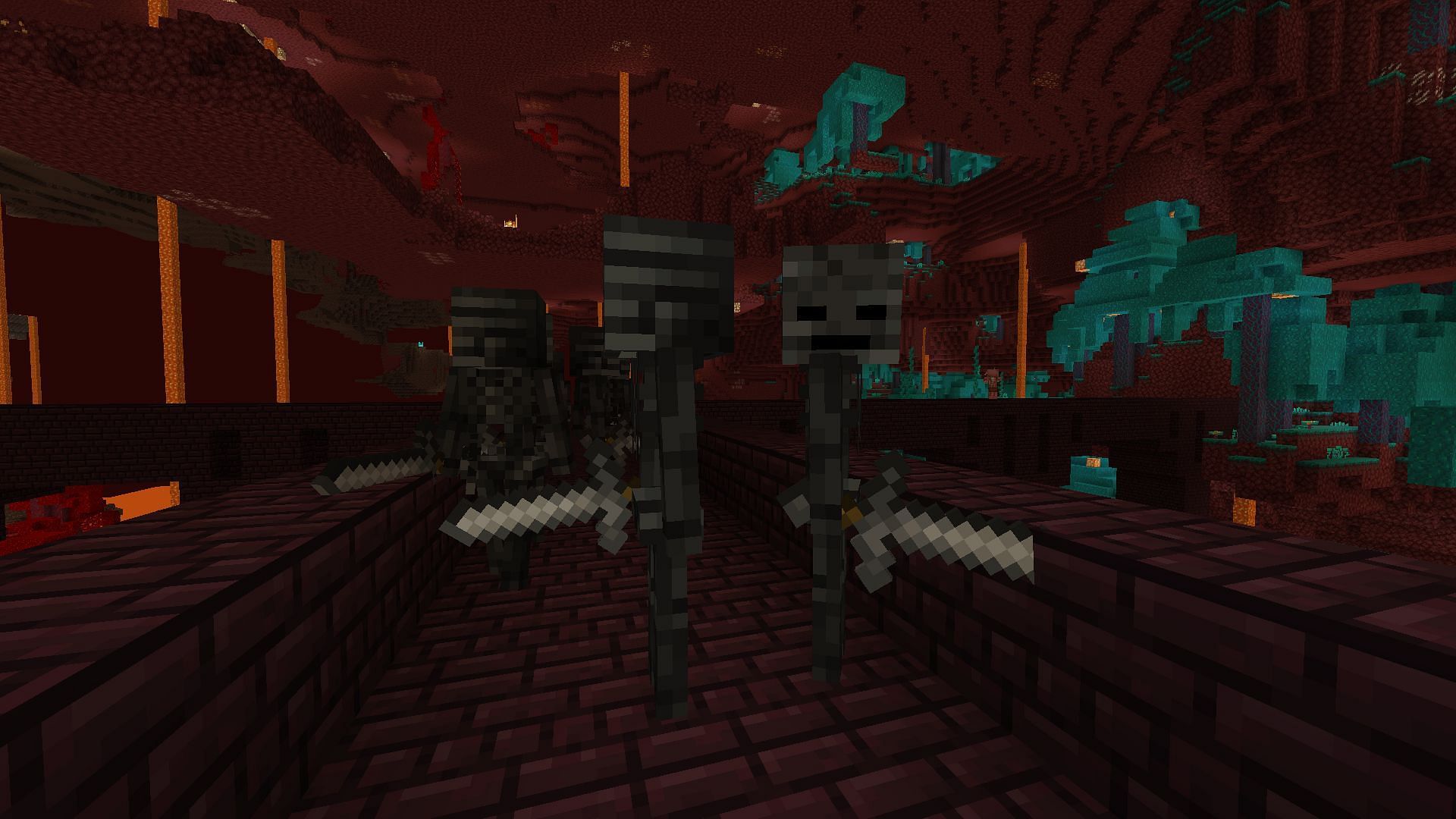 Wither Skeletons rarely drop their skulls (Image via Minecraft)