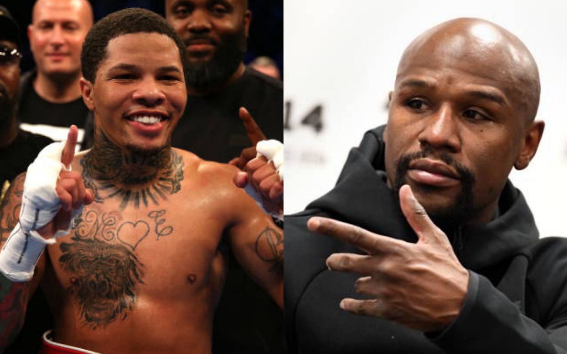 Gervonta Davis (left) and Floyd Mayweather (right)(Image credits Getty)