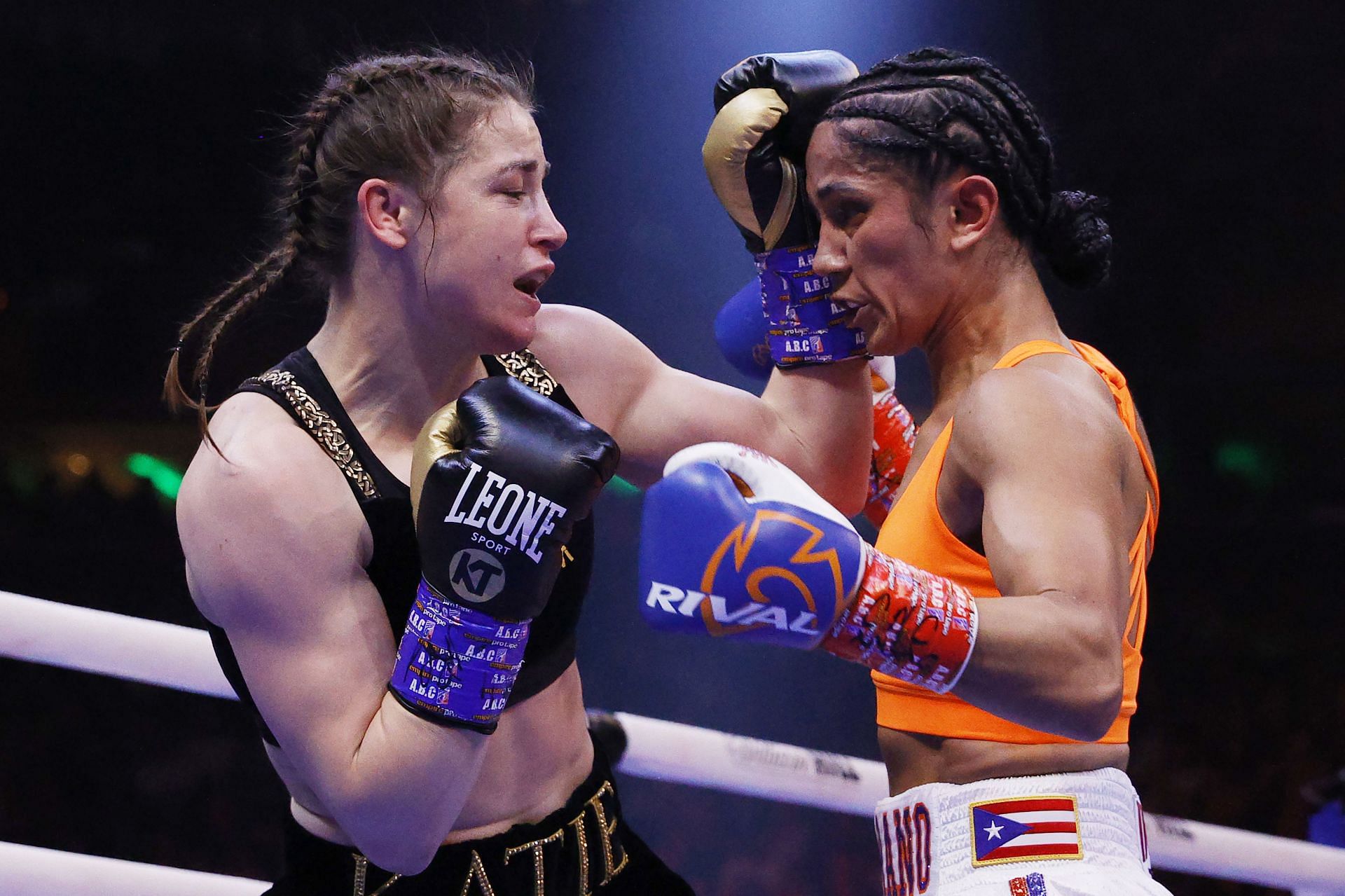 Katie Taylor vs. Amanda Serrano at Madison Square Garden.