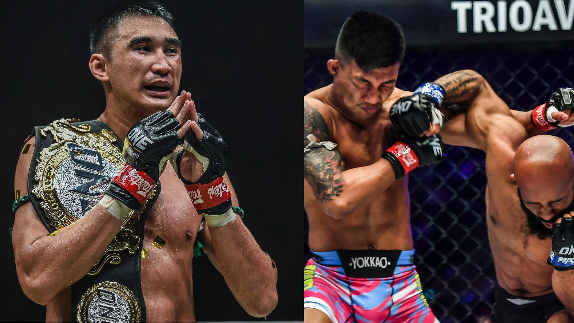 [Photo Credits: ONE Championship] Petchmorakot, Rodtang, Demetrious Johnson