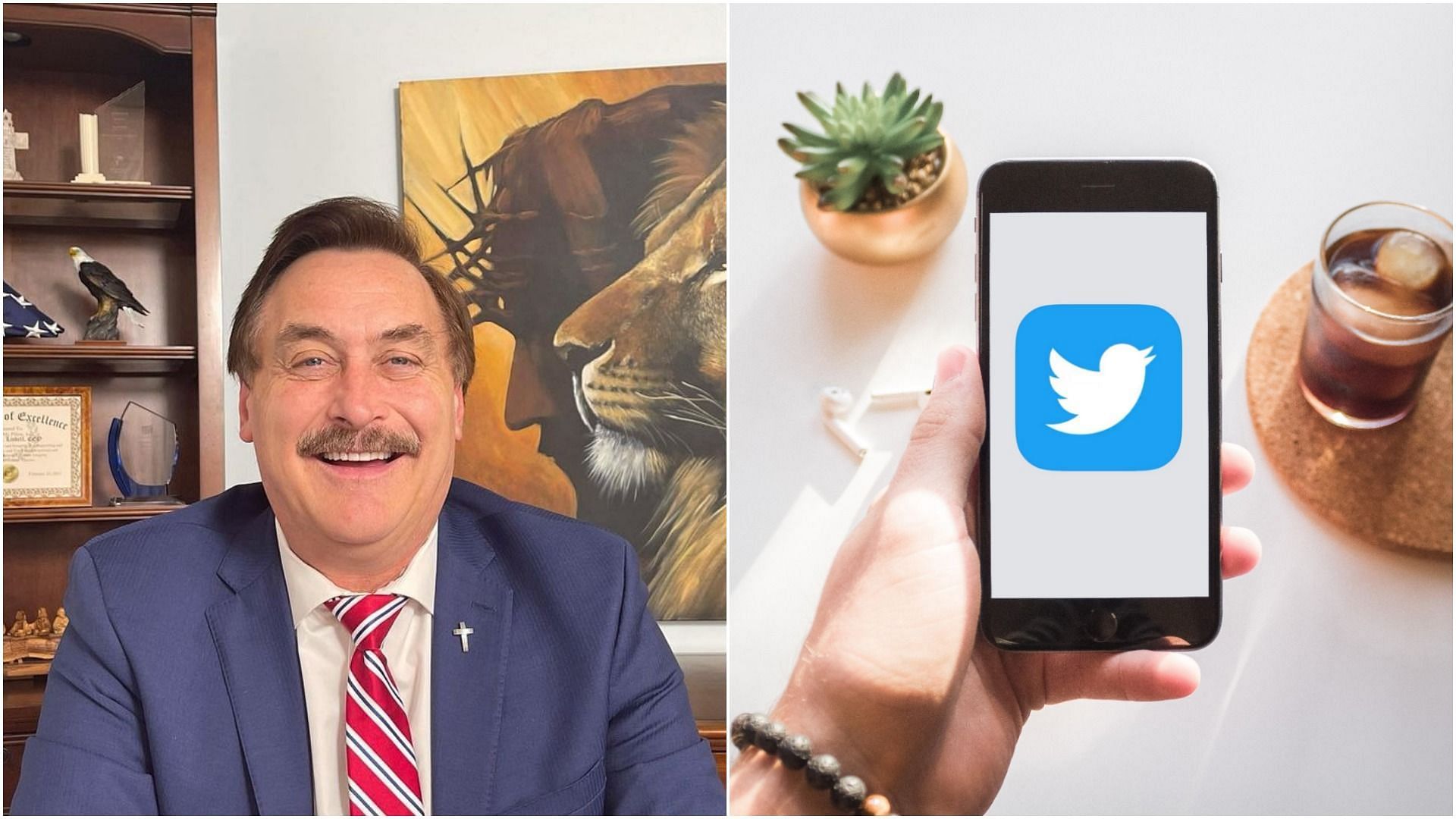Mike Lindell, aka MyPillow Guy, owns a successful pillow company (Image via @mikelindell and Sportskeeda)