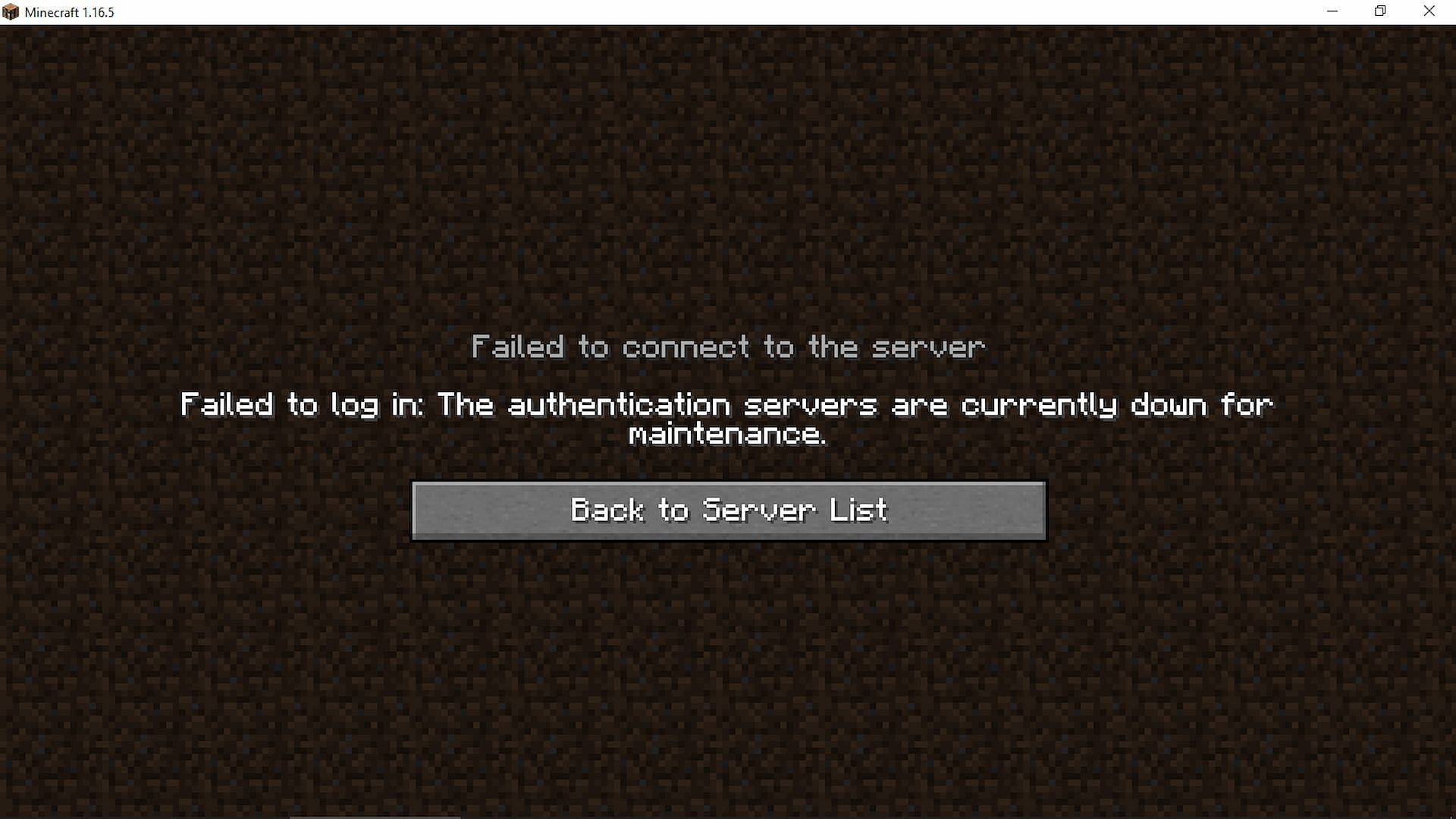 Some players may experience a &quot;Failed to connect to the server&quot; error (Image via minecraftforum.net)